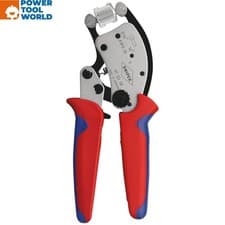 Image of KNIPEX 97 53 18 Twistor 16 Self Adjusting Crimping Pliers With Multi-Componen...