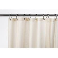 Image of Croydex Ivory Textile Shower Curtain 1800x1800mm Water‑Resistant & Weighted Hem