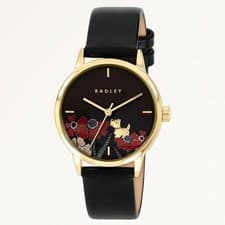 Image of Radley Ladies Watch RY21906A Black Leather Strap - New & Boxed - RRP £89.95