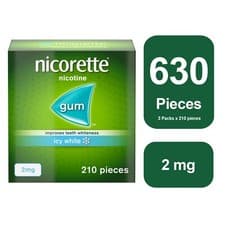 Image of Nicorette Icy White 2mg Gum 3 x 210 - 12 Weeks* Bundle Total Gum 630