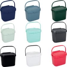 Image of Addis Kitchen Compost Caddy/Food Recycling Waste Compost Caddy Bin - 4.5 Litre