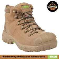 Image of Apache Mercury Safety Work Boots Non-Metallic Waterproof S3 Leather Stone