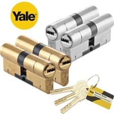 Image of YALE Superior Euro Cylinder - Nickel and Brass Various sizes