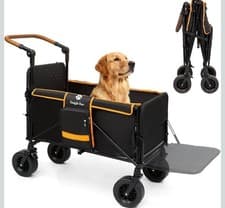 Image of Snagle Paw Folding Dog Stroller for Large Dogs All Terrain Pet Pushchair