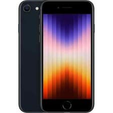 Image of Apple iPhone SE (2022) 3rd Gen 64GB Unlocked Phone Midnight - UK Model - GOOD B+