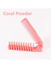 Image of Folding Travel Hair Brush and Comb Portable Pocket For Men And Women