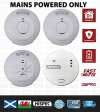 Image of HiSPEC MAINS RF10-Pro Interlink SMOKE HEAT CO Alarm 10yr Lithium Battery
