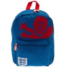 Image of England Football FA Backpack Junior Back to School Blue Approx 33 x 26 x 14 cm