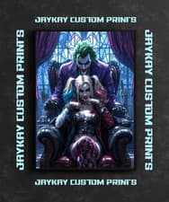 Image of Harley Quinn Joker Batman DC Universe Comics Poster Print - No Frame
