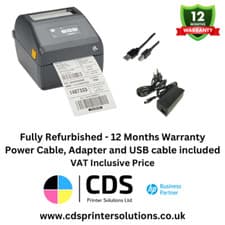 Image of Zebra ZD421 203dpi 4" USB / Bluetooth Direct Thermal Label Printer & Warranty