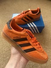 Image of Adidas Gazelle Indoor Trainers Orange UK Size 3.5