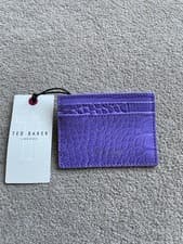Image of Ted Baker Lilac Purple Card Holder Wallet Purse Logo BNWT RRP £30