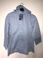Image of Ladies Joules Southcote Jacket Coat Size 12 New Tags Showerproof Blue RRP £129