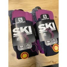 Image of Salomon All Mountain 2 Unisex Merino Wool Ski Socks L RRP £50