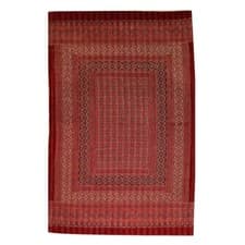Image of Indian Handmade Kantha Quilt Hand Block Print King Size Bedspread Blanket