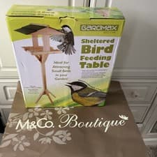 Image of Bird Table With Roof Great For Attracting Wild Birds To Your Garden