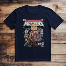 Image of He-Man Comic T-Shirt Popular TV and Film Fan Art T-Shirt