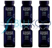 Image of Higher Nature Lysine 500mg - 90 Tablets(Pack of 6)