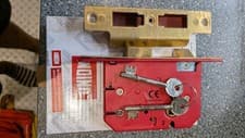Image of Union J2201-PL-3.00 5 Lever Mortice Sashlock Brass Finish 77.5mm 3in