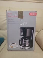 Image of Logik L14DCB19 Black Filter Coffee Maker 14 Cups Auto Timer New