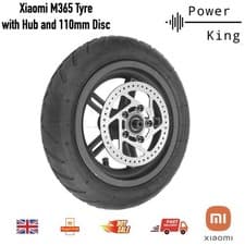 Image of Xiaomi M365/1s/Essential Rear Pneumatic Tyre with 110mm Disc Wheel Hub E scooter