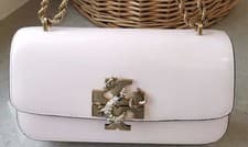 Image of NEW ELEANOR EMBOSSED SHOULDER/CROSSBODY RECTANGULAR BAG Delicate Pink