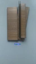 Image of Type 90 Series Staples length 19 22 25 28 32 35 38 40 mm 18 Gauge 5.8 mm crown