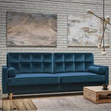 Image of TIVOLI 3-Seater Sofa Bed with Storage - Contemporary Design 6 Colours