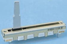 Image of Alps Electric RS30 Series Slide Potentiometer, 10kΩ, ±20%, 0.2W, Through Hole
