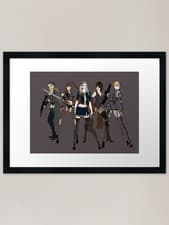 Image of Sucker Punch Girls Framed Art Print Framed Wall Art Poster Canvas Print Picture
