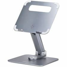 Image of Startech Telescopic Laptop Stand 360 Swivel Base Rotating Computer Riser for Des
