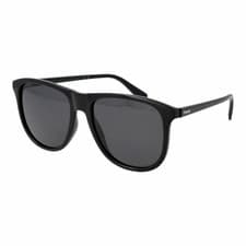 Image of Polaroid PLD 4178/S Men’s Black Rectangle Polarized Sunglasses Grey Lens 55mm