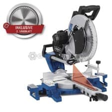 Image of DOUBLE BEVEL SLIDING COMPOUND MITRE SAW 305MM 2000W 230V SCHEPPACH HM140L