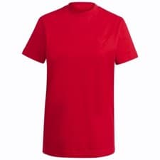 Image of Y-3 Yohji Yamamoto Adidas Classic Logo Women's T-Shirt Cotton RED SIZE S GV0320