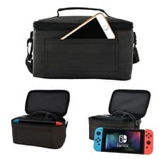 Image of Nintendo Switch Or Dock With Accessory Storage Strap Carrying Case Travel Bag