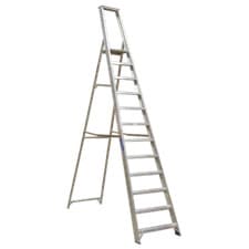Image of Sealey Industrial Step Ladder Aluminium 12 Steps 150kg Capacity 4.1m AXL12