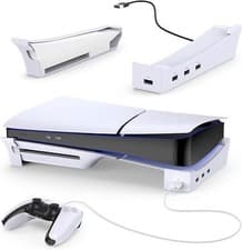 Image of Horizontal Charging Base Stand For Sony Playstation PS5 Slim Console Accessories