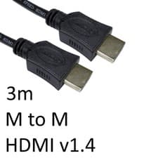 Image of HDMI 1.4 (M) to HDMI 1.4 (M) 3m Black OEM Display Cable