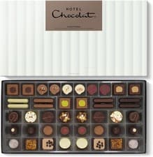 Image of Hotel Chocolat Everything Luxe Box - 40 Milk, White and Dark Chocolates, 525G -