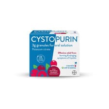 Image of Cystopurin Cystitis Relief 6 Sachets - Low Sodium - Cranberry Flavour