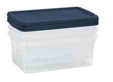 Image of Wham Set Of 3 Storage Boxes With Lids 9L