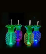 Image of Pineapple Bottle With Colored Light