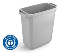 Image of Durable ECO 60L Waste Bin Grey | Strong Rectangular Recycling Bin | DURABIN