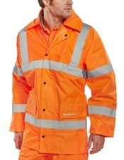 Image of Beeswift Hi-Vis Lightweight Jacket Orange Size XXXXXL