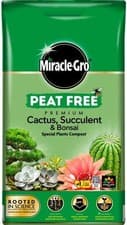 Image of Miracle-Gro Peat Free Cactus/Bonsai Compost - 10L