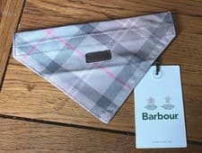Image of BNWT Barbour Dog Bandana S/M Pink