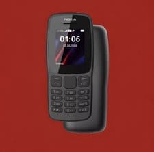 Image of Nokia 105 4G Mobile Phone Black, Unlocked, Dual SIM, 48MB