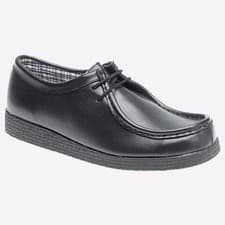 Image of Route 21 Omaha Apron Mens Leather Dress Formal Comfort Shoes Black