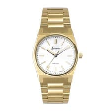Image of Accurist Origin 34mm Womens Round Gold Analogue Watch with Gold Bracelet