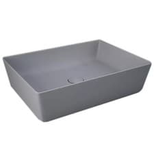 Image of RAK Feeling Rectangular Countertop Wash Basin 500mm Matt Grey (BASIN ONLY)